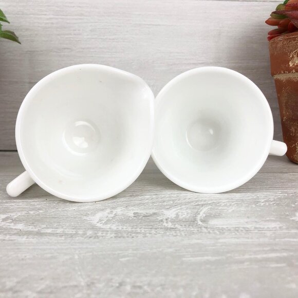 Milk Glass Sugar & Creamer Set by Fostoria - Picture 6 of 13